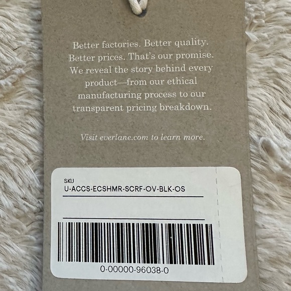 Everlane The Cashmere Scarf NWT - Picture 9 of 9